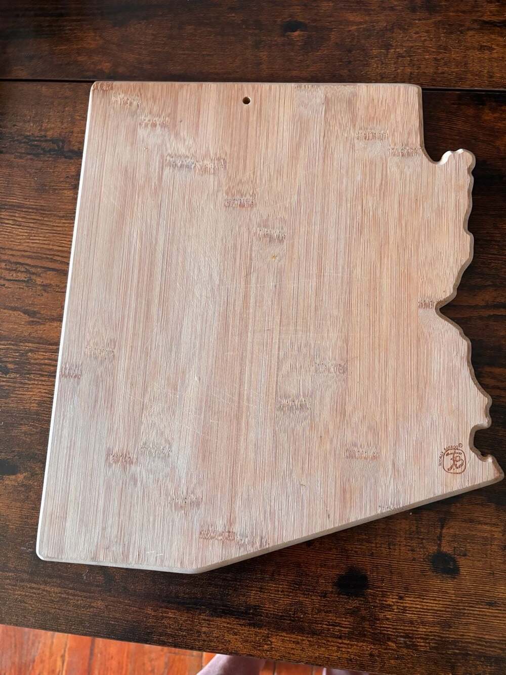 Totally Bamboo Arizona State Shaped Bamboo Serving and Cutting Board